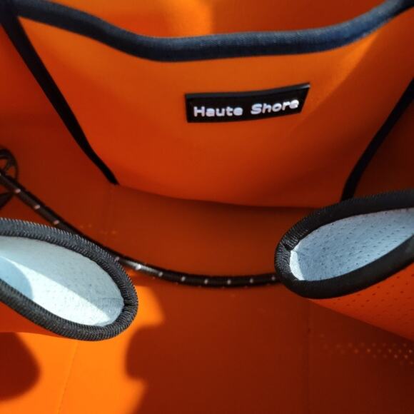 HAUTE SHORE Gray and Orange Shoulder Bag - Picture 9 of 13